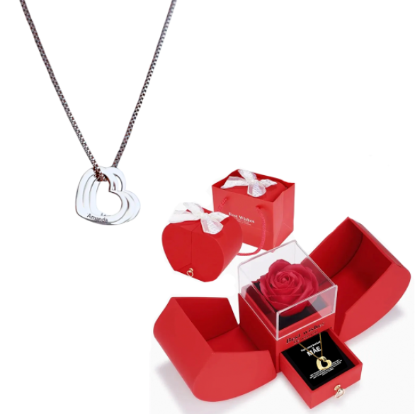 Colar Coração de Mãe Personalizável [Banhado a Ouro 18k ou Prata 925]