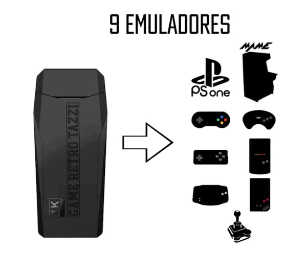 Game Stick 4k Retrô Lite 15000 Jogos 2 Controles sem Fio