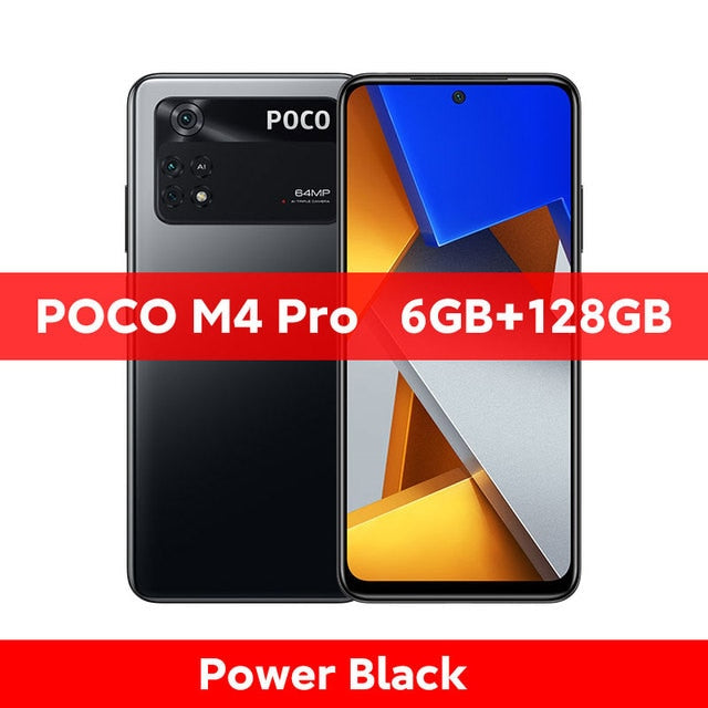 Smartphone POCO M4 Pro Tela 6,43'' 4G 6GB Ram 128GB Rom Câmera 64MP