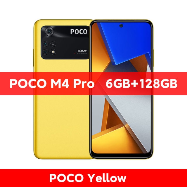 Smartphone POCO M4 Pro Tela 6,43'' 4G 6GB Ram 128GB Rom Câmera 64MP