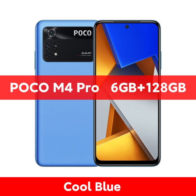 Smartphone POCO M4 Pro Tela 6,43'' 4G 6GB Ram 128GB Rom Câmera 64MP